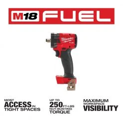 Milwaukee 2855-20 M18 FUEL 18V 1/2" Impact Wrench W/Friction Ring -Bare Tool