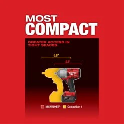 Milwaukee 2862-20 M18 FUEL 18V 1/2-Inch Pin Detent Impact Wrench - Bare Tool Tools & Equipment
