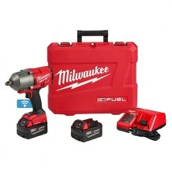 Milwaukee 2863-22 M18 FUEL 18V 1/2" High Torque Impact Wrench Kit Tools & Equipment