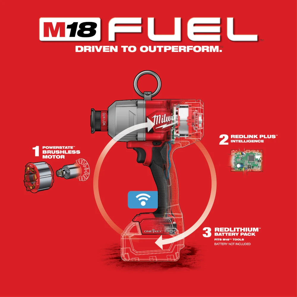 Milwaukee 2865-20 M18 FUEL 18 Volt 7/16 Inch Hex Utility Impact Wrench-Bare Tool 8 Milwaukee 2865-20 M18 FUEL 18 Volt 7/16 Inch Hex Utility Impact Wrench-Bare Tool