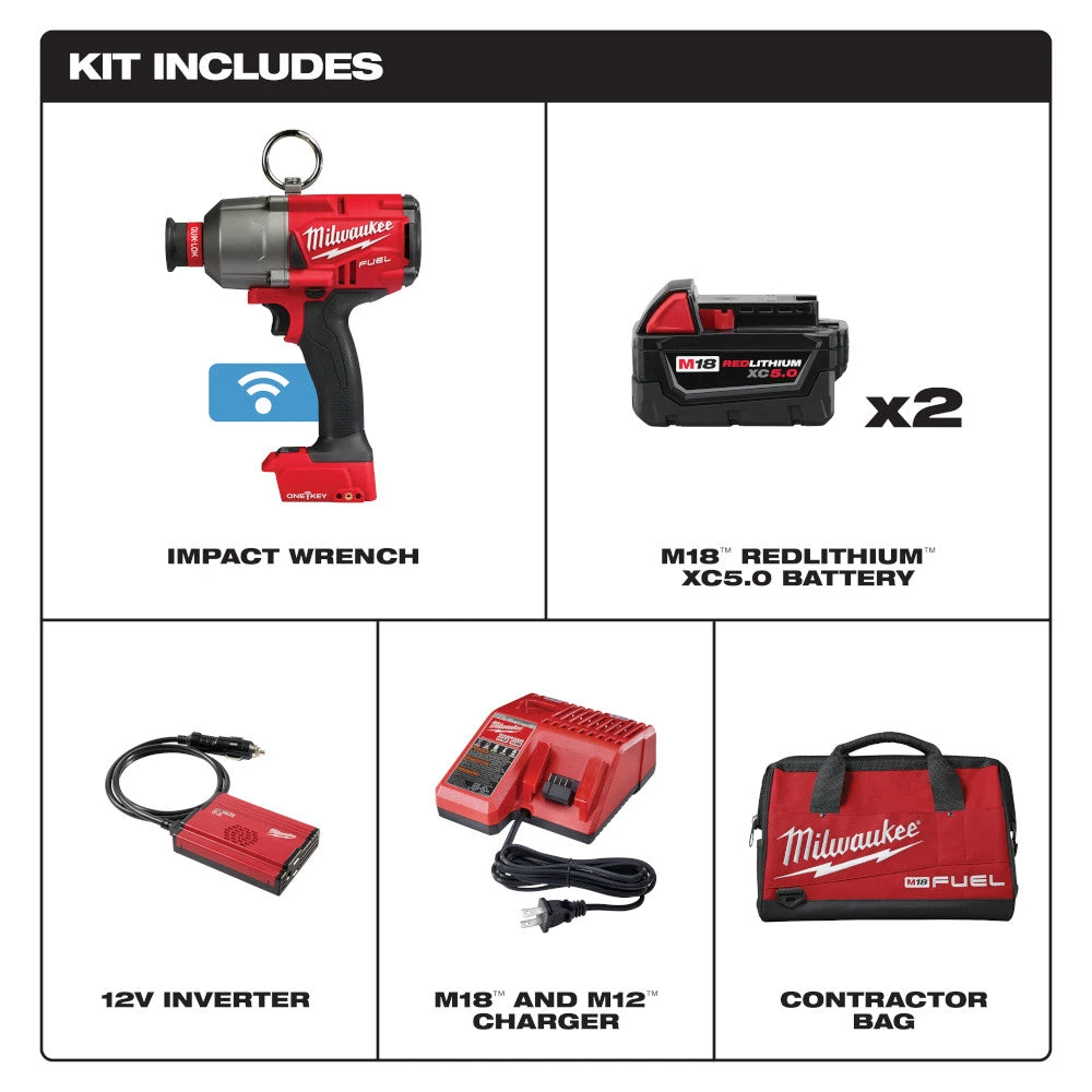 Tools & Equipment Milwaukee 2865-22 M18 FUEL 18 Volt 7/16 Inch Hex Utility Impact Wrench Kit 4 Tools & Equipment Milwaukee 2865-22 M18 FUEL 18 Volt 7/16 Inch Hex Utility Impact Wrench Kit