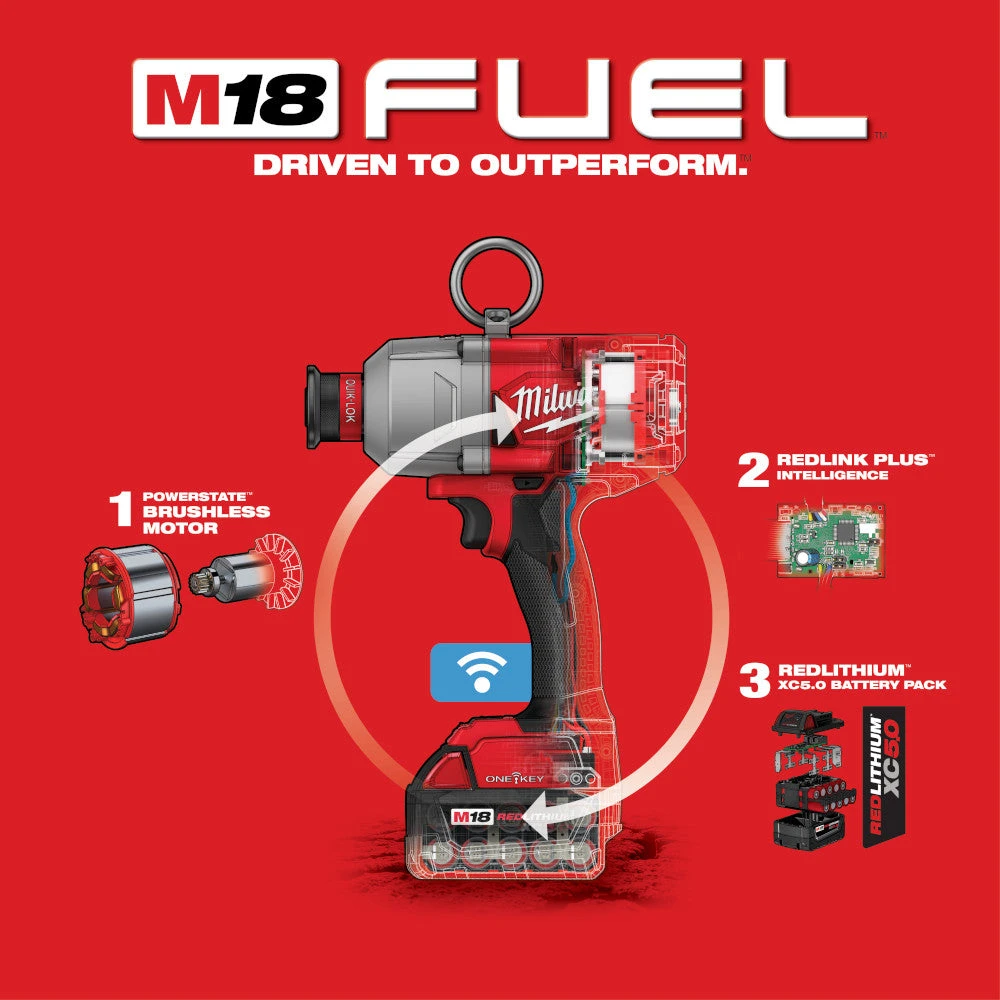 Tools & Equipment Milwaukee 2865-22 M18 FUEL 18 Volt 7/16 Inch Hex Utility Impact Wrench Kit 9 Tools & Equipment Milwaukee 2865-22 M18 FUEL 18 Volt 7/16 Inch Hex Utility Impact Wrench Kit