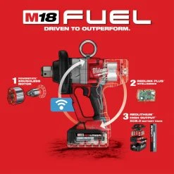 Milwaukee 2867-22 M18 FUEL 18V 1 Inch High Torque Impact Wrench Kit