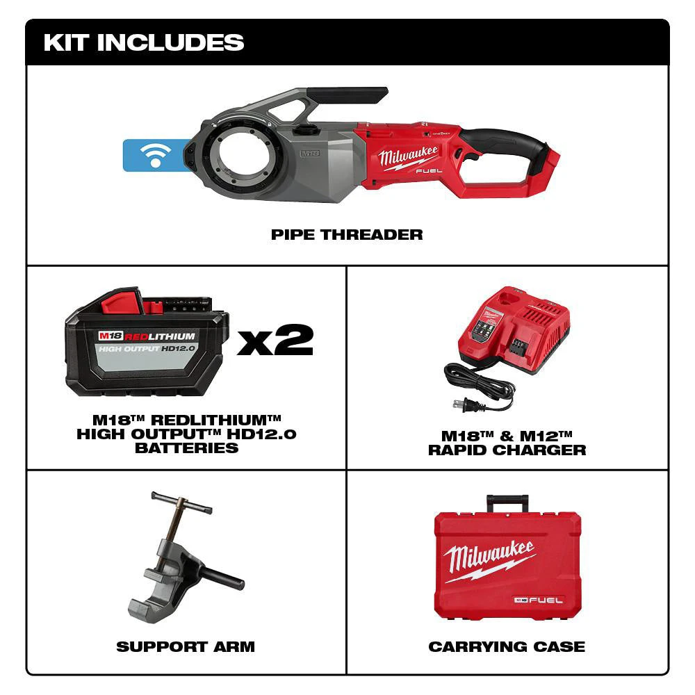 Milwaukee 2874-22HD M18 FUEL 18V Pipe Threader ONE-KEY Kit 5 Milwaukee 2874-22HD M18 FUEL 18V Pipe Threader ONE-KEY Kit