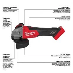 Tools & Equipment Milwaukee 2881-20 M18 FUEL 4-1/2