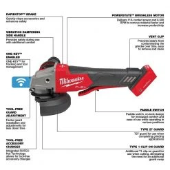 Milwaukee 2882-20 M18 FUEL 4-1/2