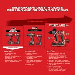Milwaukee 2892-22CT M18 18V 2-Tool Drill Driver And Impact Driver Combo Kit Tools & Equipment 16 Milwaukee 2892-22CT M18 18V 2-Tool Drill Driver And Impact Driver Combo Kit Tools & Equipment