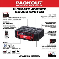 Tools & Equipment Milwaukee 2950-20 M18 18V PACKOUT Radio Charger - Bare Tool 17 Tools & Equipment Milwaukee 2950-20 M18 18V PACKOUT Radio Charger - Bare Tool