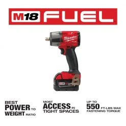 Tools & Equipment Milwaukee 2962P-22 M18 FUEL 18V 1/2