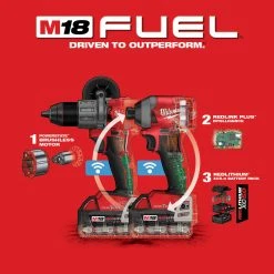 Tools & Equipment Milwaukee 2996-22 M18 FUEL 18V Hammer Drill And Impact Driver Combo Kit 19 Tools & Equipment Milwaukee 2996-22 M18 FUEL 18V Hammer Drill And Impact Driver Combo Kit