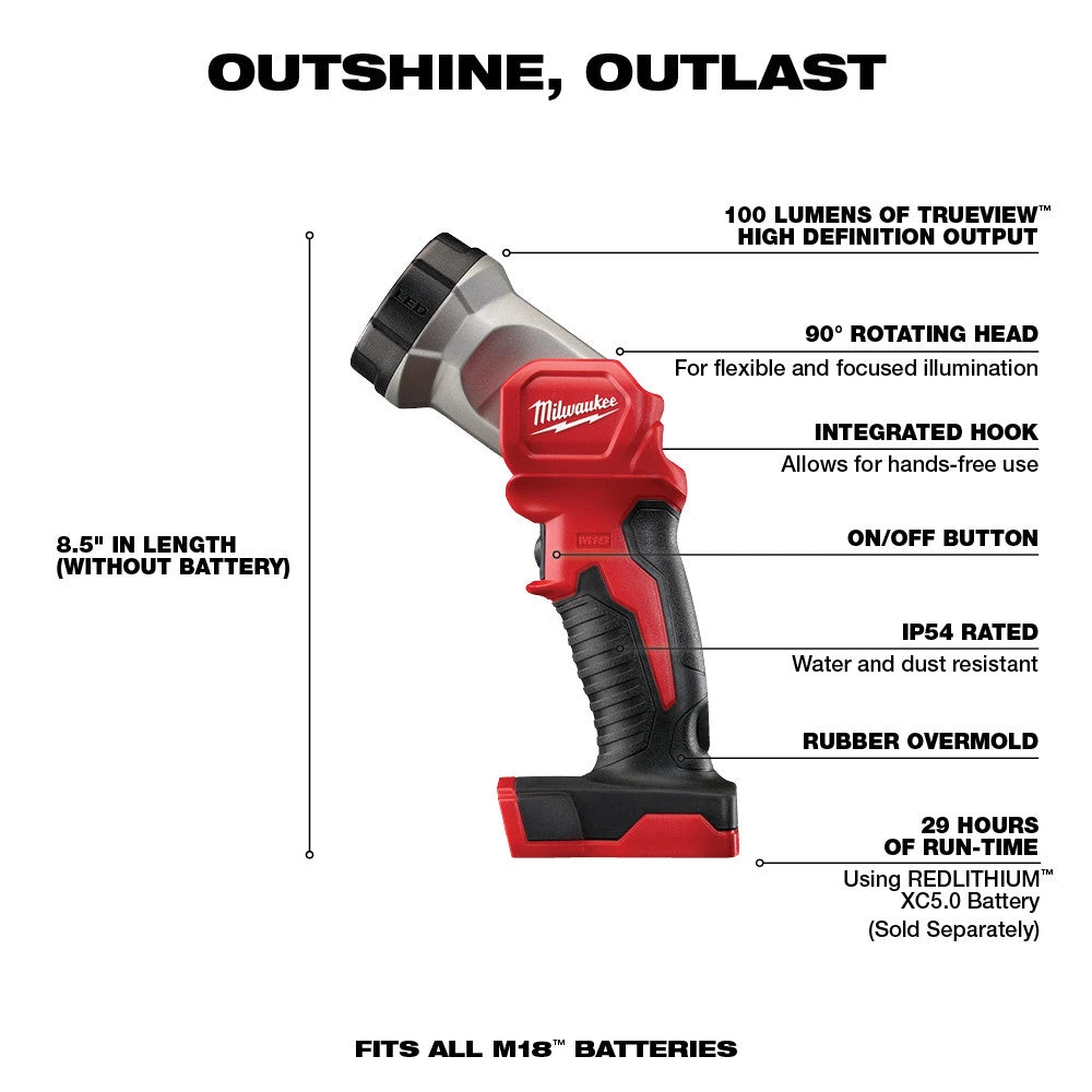 Tools & Equipment Milwaukee 2998-25 M18 FUEL 18V Lithium-Ion Brushless Cordless Combo Kit - 5 PC 13 Tools & Equipment Milwaukee 2998-25 M18 FUEL 18V Lithium-Ion Brushless Cordless Combo Kit - 5 PC