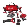 Tools & Equipment Milwaukee 2998-25 M18 FUEL 18V Lithium-Ion Brushless Cordless Combo Kit - 5 PC