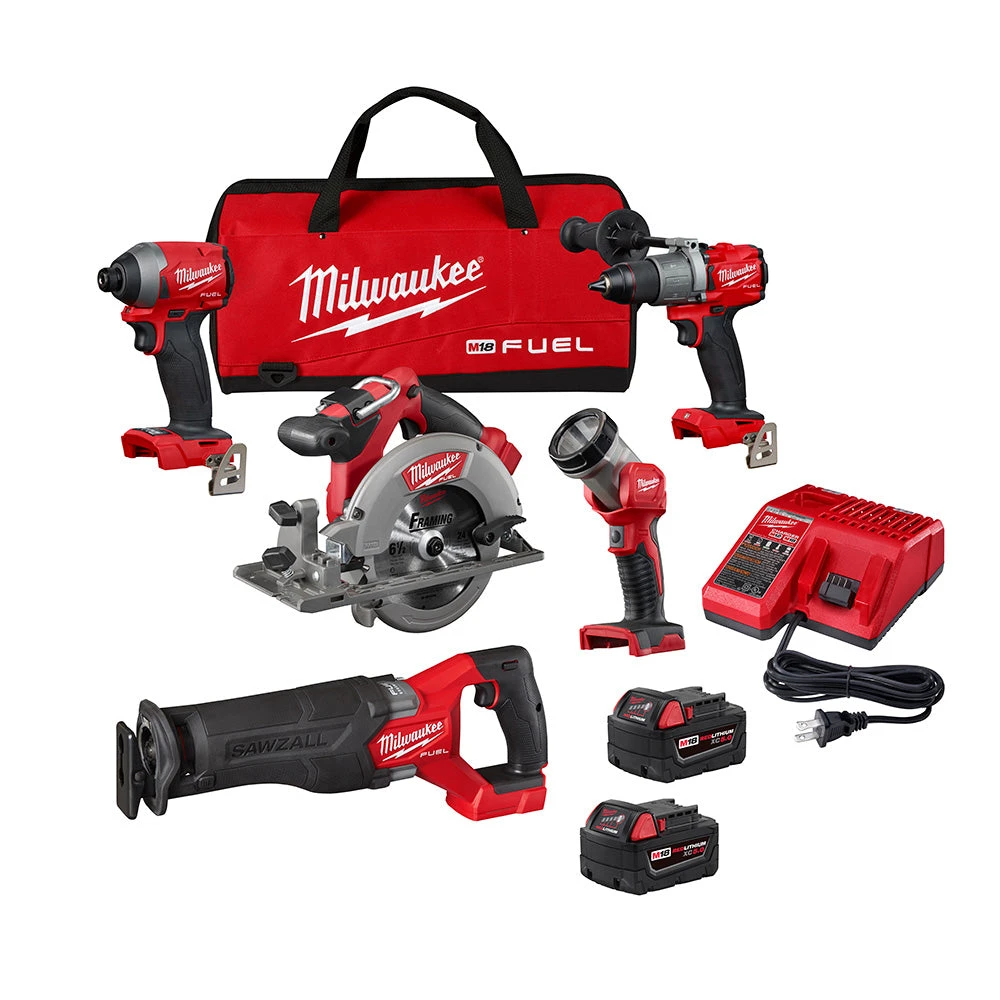 Tools & Equipment Milwaukee 2998-25 M18 FUEL 18V Lithium-Ion Brushless Cordless Combo Kit - 5 PC 3 Tools & Equipment Milwaukee 2998-25 M18 FUEL 18V Lithium-Ion Brushless Cordless Combo Kit - 5 PC