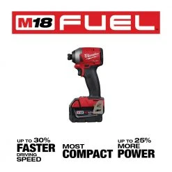 Tools & Equipment Milwaukee 2998-25 M18 FUEL 18V Lithium-Ion Brushless Cordless Combo Kit - 5 PC 22 Tools & Equipment Milwaukee 2998-25 M18 FUEL 18V Lithium-Ion Brushless Cordless Combo Kit - 5 PC