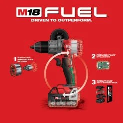 Tools & Equipment Milwaukee 2999-22 M18 FUEL 18V 2-Tool Hammer Drill/Impact Driver Combo Kit