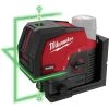 Milwaukee 3622-20 M12 12V Cordless Green Cross Line W/ Plumb Points Laser Level