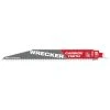 Tools & Equipment Milwaukee 48-00-5242 9" 6 TPI THE WRECKER W/ Carbide Teeth SAWZALL Blade - 1 PK