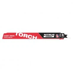 Milwaukee 48-00-5362 9" 7TPI SAWZALL TORCH W/ NITRUS CARBIDE For Cast Iron - 3pk