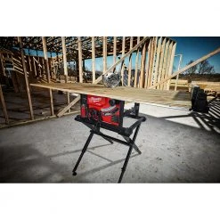 Milwaukee 48-08-0561 Black Heavy Duty Steel Compact Folding Table Saw Stand