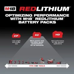 Tools & Equipment Milwaukee 48-11-1852 M18 18V 5.0Ah REDLITHIUM XC Extended Battery - 2pk