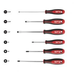 Milwaukee 48-22-2706 Multi-Tip Forged Shanks Wire Bending Screwdriver Set - 6 PC