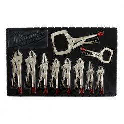 Milwaukee 48-22-3690 TORQUE LOCK Pliers Kit W/ Ergonomic Handles - 10 PC