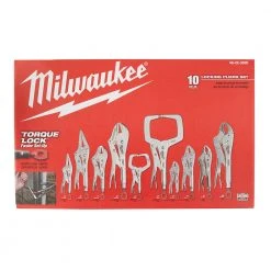 Milwaukee 48-22-3690 TORQUE LOCK Pliers Kit W/ Ergonomic Handles - 10 PC
