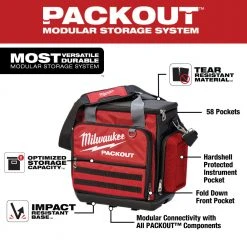 Tools & Equipment Milwaukee 48-22-8300 58-Pocket PACKOUT Modular Storage Tech Tool Bag