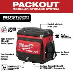 Milwaukee 48-22-8302 5-Pocket Tear-Resistant PACKOUT Modular Storage Cooler
