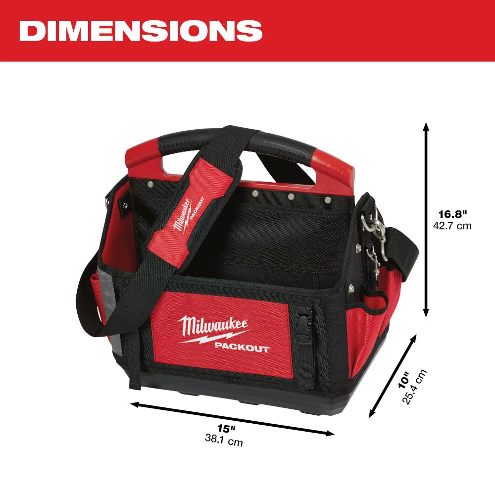 Milwaukee 48-22-8315 15-Inch 31-Pocket Ballistic Material Packout Tote Tools & Equipment 5 Milwaukee 48-22-8315 15-Inch 31-Pocket Ballistic Material Packout Tote Tools & Equipment