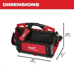 Milwaukee 48-22-8320 20-Inch 32-Pocket Ballistic Material Packout Tote Tools & Equipment