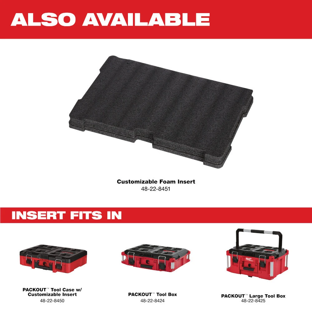 Tools & Equipment Milwaukee 48-22-8425 100-Pound Capacity Polymer Packout Large Tool Box 11 Tools & Equipment Milwaukee 48-22-8425 100-Pound Capacity Polymer Packout Large Tool Box