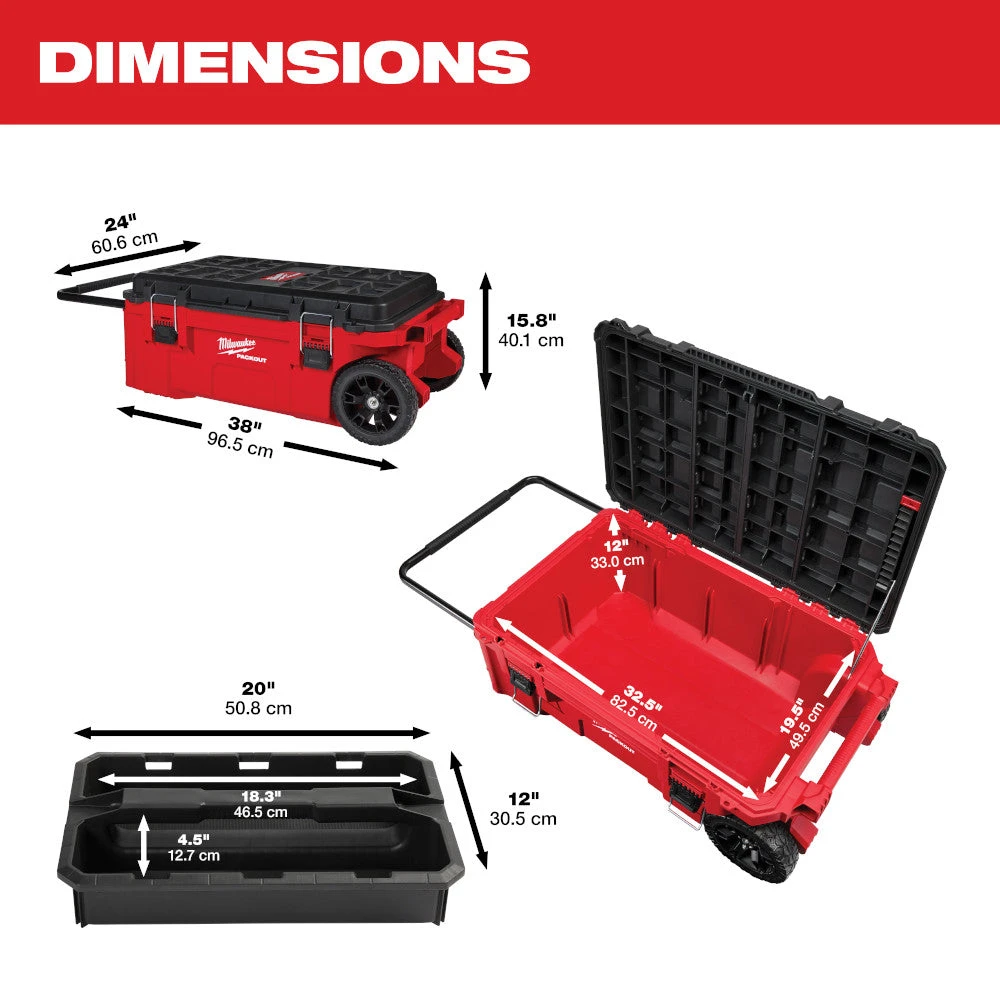 Tools & Equipment Milwaukee 48-22-8428 PACKOUT Rolling Tool Chest W/ Dual Stack Top 5 Tools & Equipment Milwaukee 48-22-8428 PACKOUT Rolling Tool Chest W/ Dual Stack Top