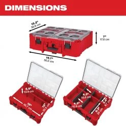 Milwaukee 48-22-8432 PACKOUT Deep Organizer W/ 50 Lb Weight Capacity