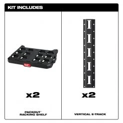 Milwaukee 48-22-8480 PACKOUT Heavy Duty Racking Kit W/ 50 Pound Capacity Tools & Equipment