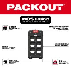 Tools & Equipment Milwaukee 48-22-8486 PACKOUT Compact Durable Mounting Plate