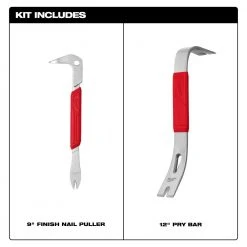 Tools & Equipment Milwaukee 48-22-9034 12" Heavy Duty Pry Bar W/ SHOCKSHIELD Grip