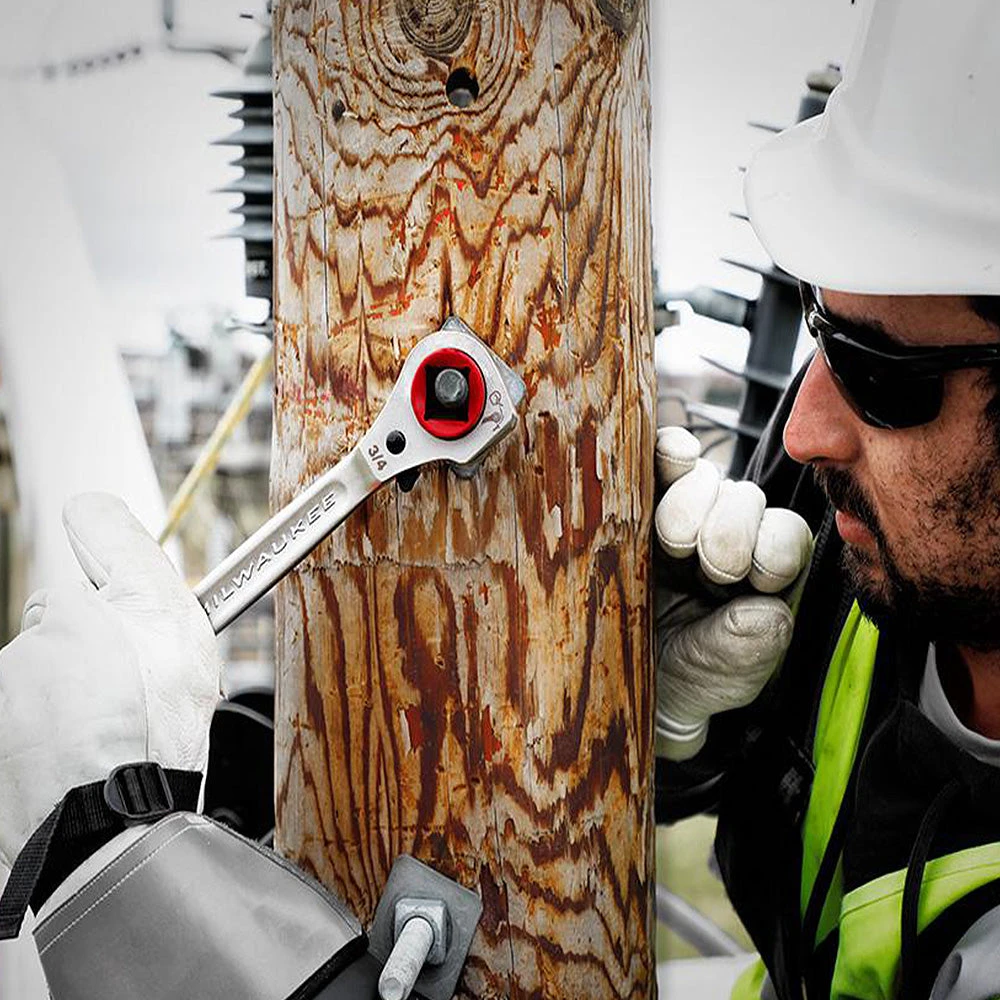 Milwaukee 48-22-9216 Lineman's 5-in-1 Ratcheting Wrench Tools & Equipment 8 Milwaukee 48-22-9216 Lineman's 5-in-1 Ratcheting Wrench Tools & Equipment