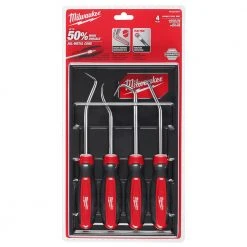 Milwaukee 48-22-9217 All Metal Durabel Core Hose Pick Set - 4 PC
