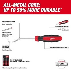 Milwaukee 48-22-9217 All Metal Durabel Core Hose Pick Set - 4 PC