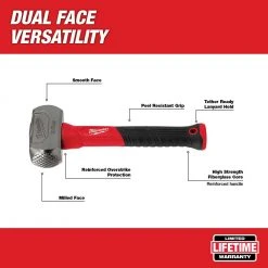 Tools & Equipment Milwaukee 48-22-9310 3 Lbs Drilling Hammer W/ Milled/Smooth Face
