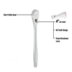 Milwaukee 48-22-9410 1/2" Drive SAE Ratchet And Socket Set - 22 PC