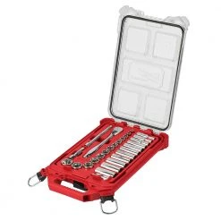 Milwaukee 48-22-9481 3/8” Ratchet SAE Mechanics Tool Set W/ Packout Case - 28pc Hand Tools