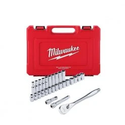 Tools & Equipment Milwaukee 48-22-9510 1/2" Drive Metric Ratchet And Socket Set - 28 PC