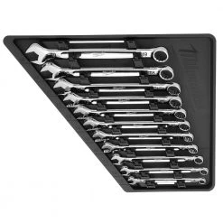 Milwaukee 48-22-9511 Metric Chrome Plated Combination Wrench Set - 11 PC Tools & Equipment