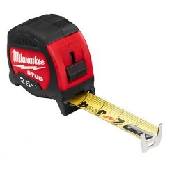 Tools & Equipment Milwaukee 48-22-9725 25 Foot STUD Tape Measure