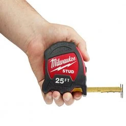 Tools & Equipment Milwaukee 48-22-9725 25 Foot STUD Tape Measure