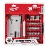 Milwaukee 48-32-4005 Optimized Shockzone Steel Impact Driver Bit Set - 36pc