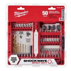 Milwaukee 48-32-4013 Shockwave Impact Duty Drill And Driver Bit Set, 50pc - Premium Power Tool Accessories 5 Power Tools Milwaukee 48-32-4013 Shockwave Impact Duty Drill And Driver Bit Set, 50pc