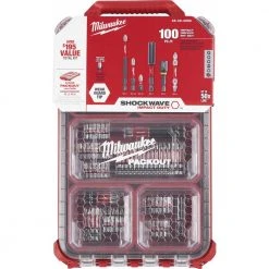 Milwaukee 48-32-4082 PACKOUT Organizer SHOCKWAVE Driver Bit Packout Kit - 100 Pc 9 Milwaukee 48-32-4082 PACKOUT Organizer SHOCKWAVE Driver Bit Packout Kit - 100 Pc